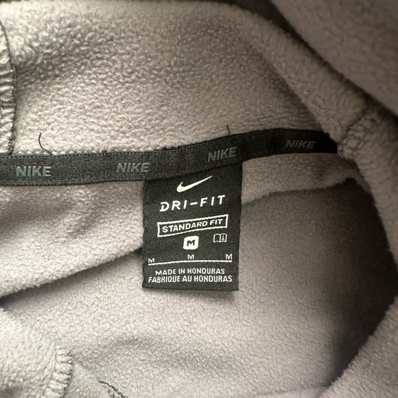 Nike men’s Heather Gray Hooded Sweater size M pocket lining - Picture 7 of 7